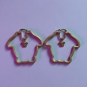 Versace Hoop Earrings Medusa Shaped